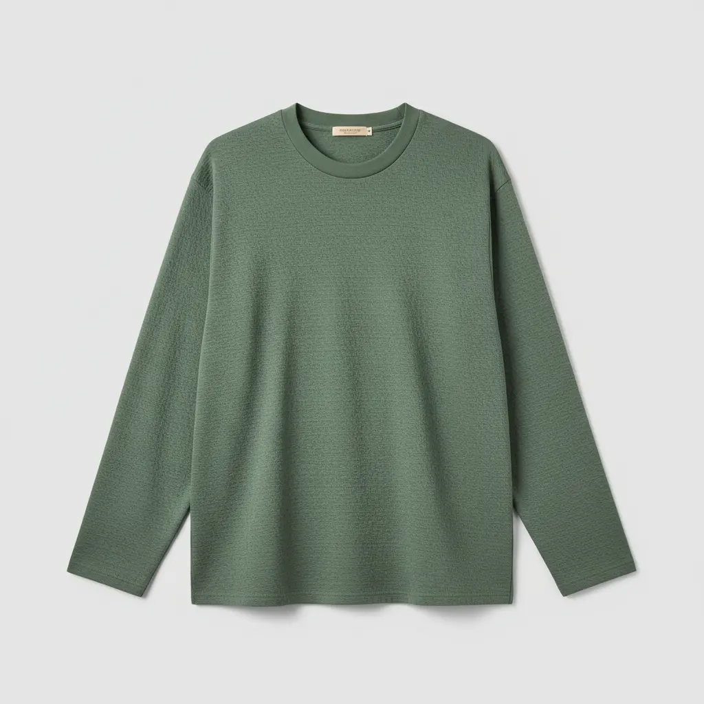 ジャガードTシャツ 長袖,