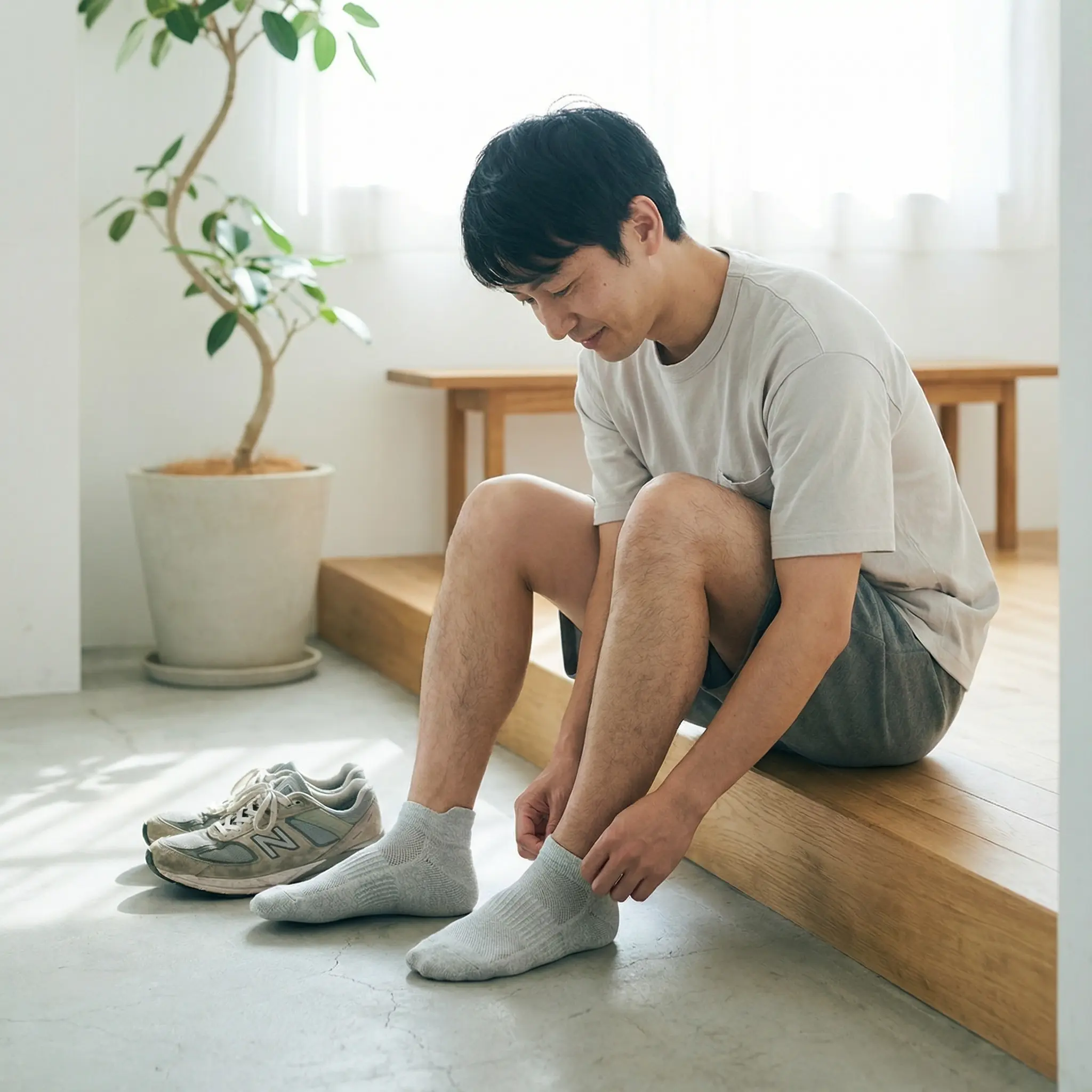 日本人ランナー, 東京スタイル玄関, 紙糸ランニングソックス