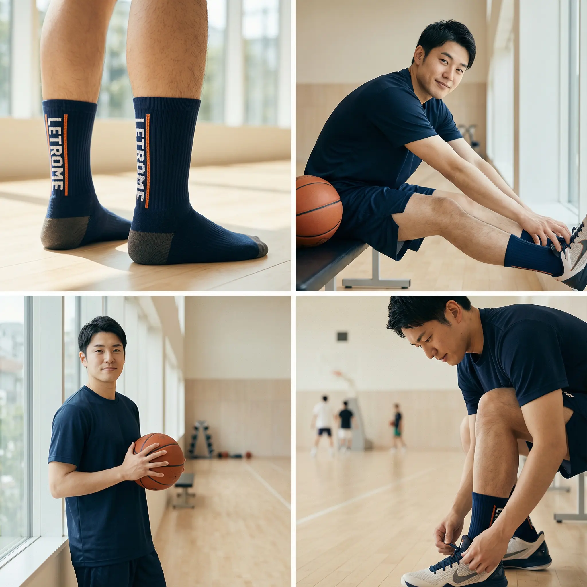 日本人バスケットボール選手, チームソックス着用, 東京ジムシーン