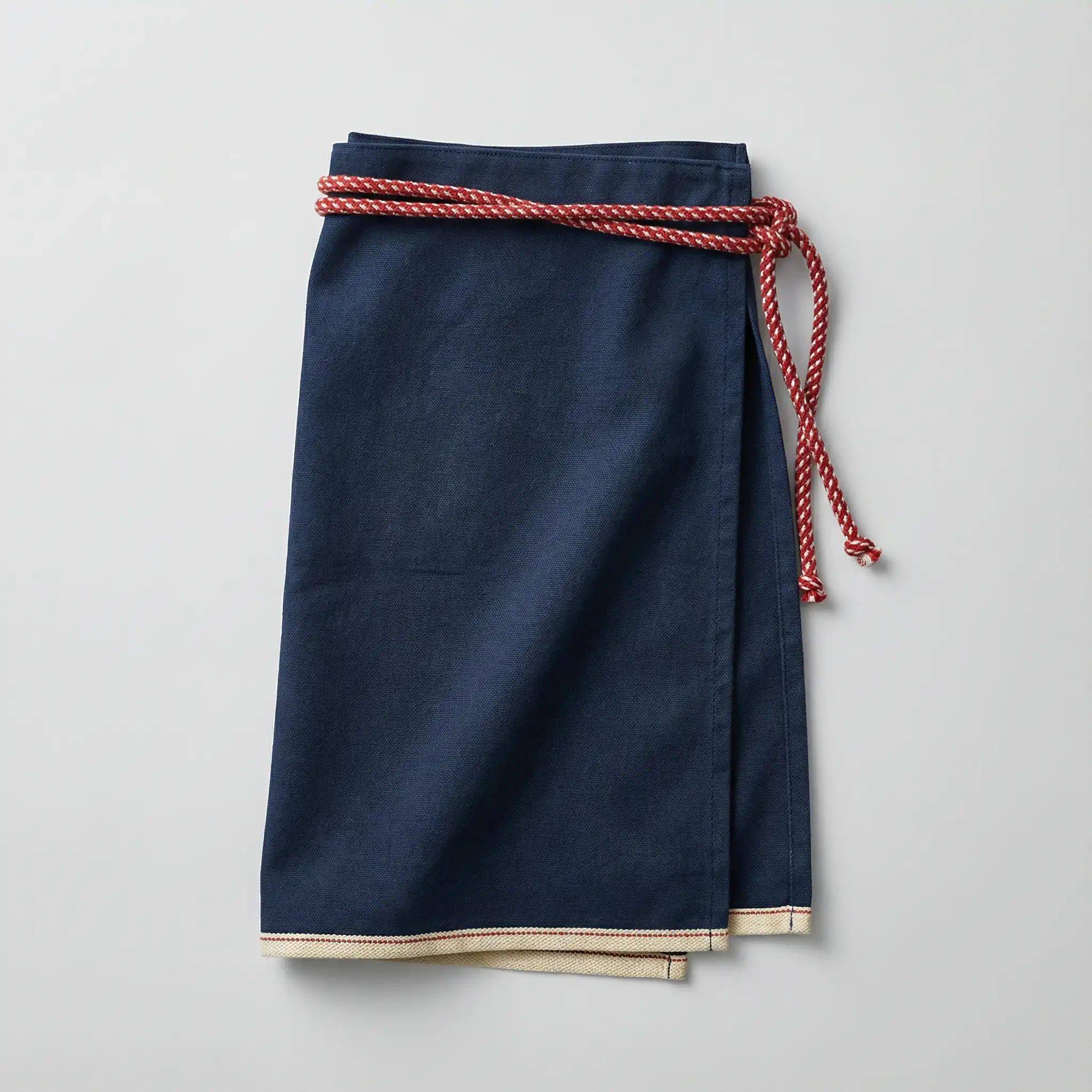 昭和レトロ帆前掛け｜耳付き・極厚キャンバスの業務用モデルOEM製作