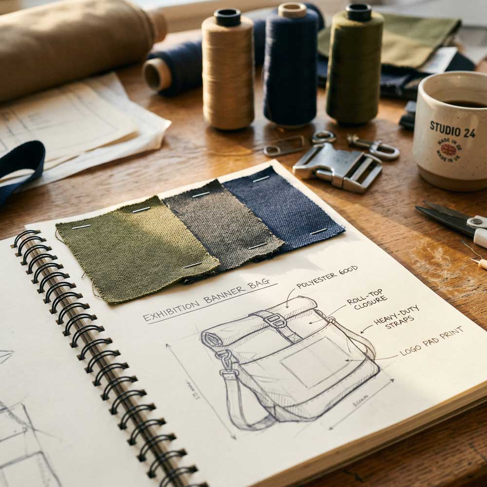 展示会向けバナーバッグ OEM製作