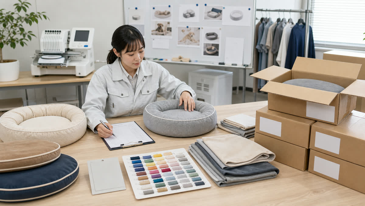 100枚から名入れ刺繍クッションをテスト販売する小ロットOEMプロセス